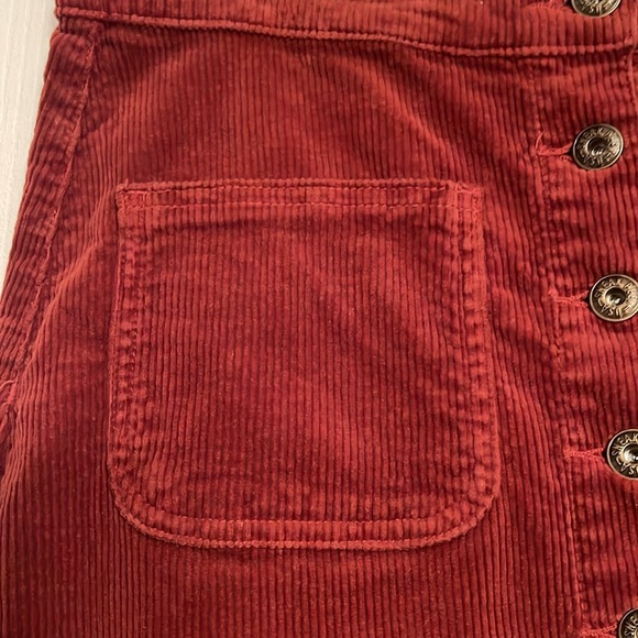 New Sneak Peek maroon corduroy skirt small $89 Anthropologie - Picture 3 of 5